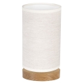 Lámpara de mesa FIRE 1xE27/25W/230V roble/beige roble