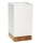 Lámpara de mesa FIRE 1xE27/25W/230V roble/blanco roble