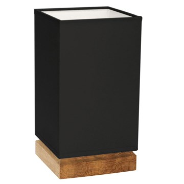Lámpara de mesa FIRE 1xE27/25W/230V roble/negro roble