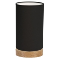 Lámpara de mesa FIRE 1xE27/25W/230V roble/negro roble