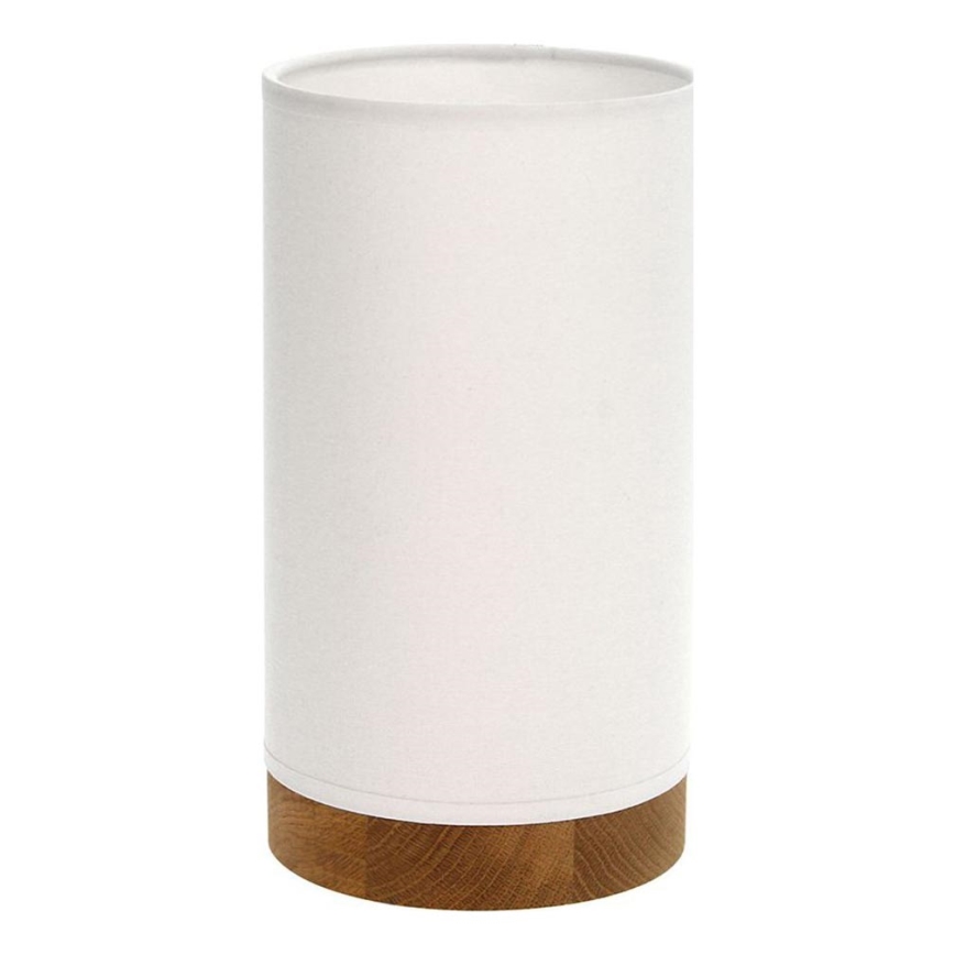 Lámpara de mesa FIRE 1xE27/25W/230V roble/roble blanco