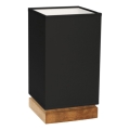 Lámpara de mesa FIRE 1xE27/25W/230V roble/roble negro