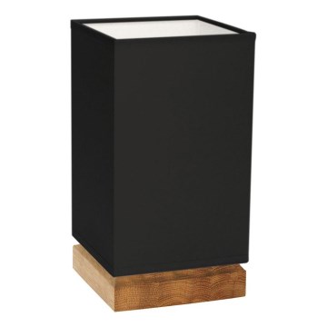 Lámpara de mesa FIRE 1xE27/25W/230V roble/roble negro