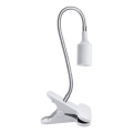 Lámpara de mesa flexible con clip para cultivo de plantas PLANTY 1xE27/30W/230V blanca