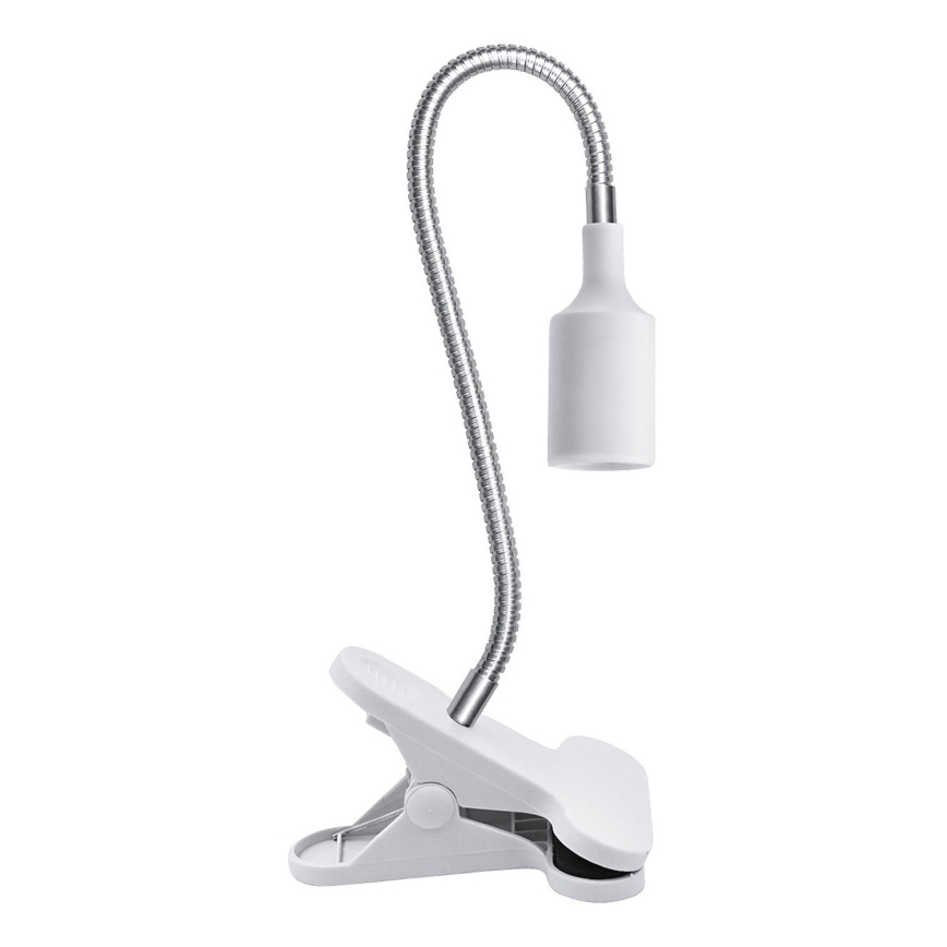 Lámpara de mesa flexible con clip para cultivo de plantas PLANTY 1xE27/30W/230V blanca