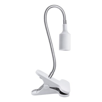 Lámpara de mesa flexible con clip para cultivo de plantas PLANTY 1xE27/30W/230V blanco