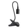 Lámpara de mesa flexible con clip para cultivo de plantas PLANTY 1xE27/30W/230V negra