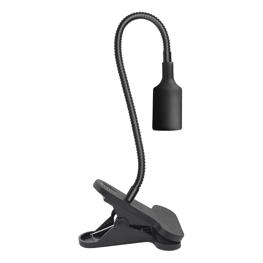 Lámpara de mesa flexible con clip para cultivo de plantas PLANTY 1xE27/30W/230V negra
