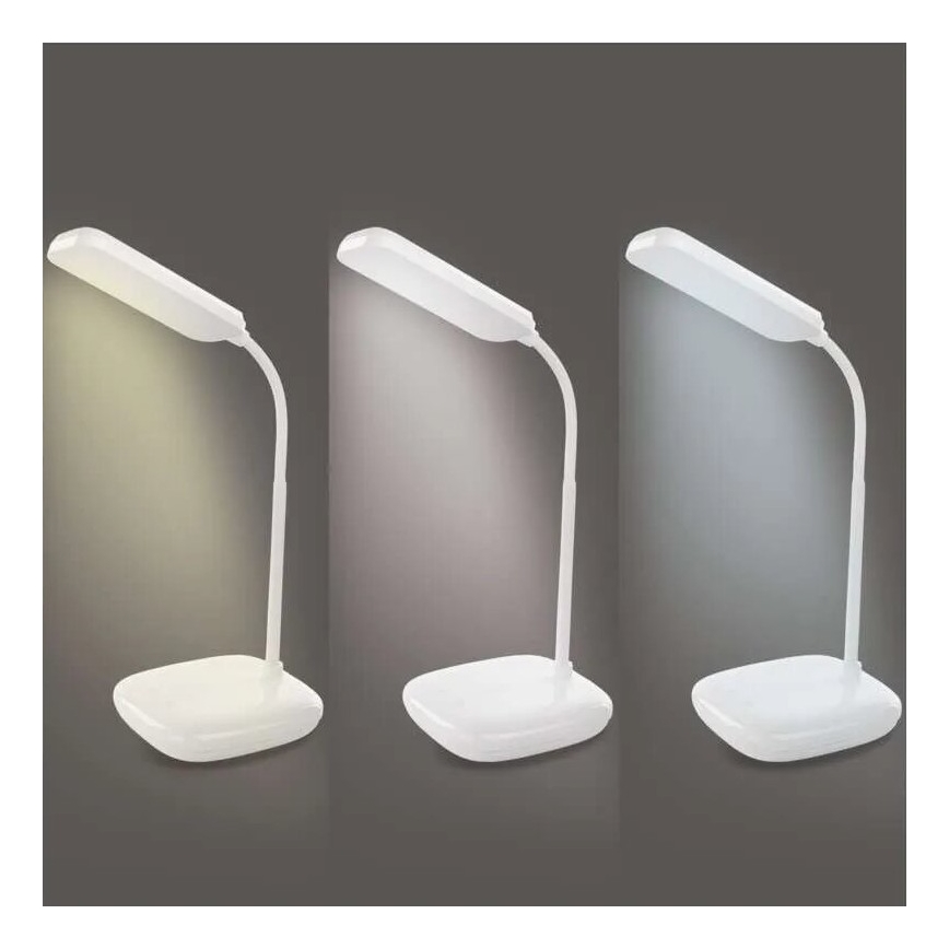 Lámpara de mesa flexible LED regulable LED/12W/230V 3000K/4000K/6500K blanco