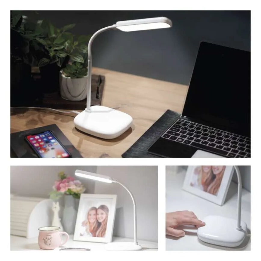 Lámpara de mesa flexible LED regulable LED/12W/230V 3000K/4000K/6500K blanco