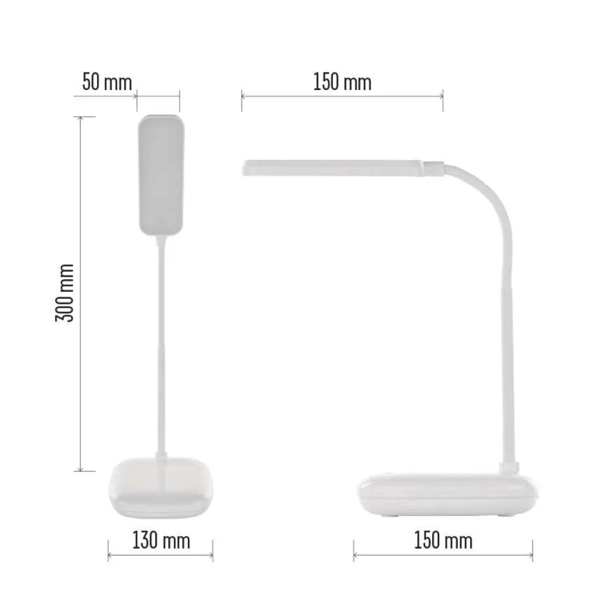 Lámpara de mesa flexible LED regulable LED/12W/230V 3000K/4000K/6500K blanco
