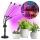 Lámpara de mesa flexible LED regulable para el cultivo de plantas VITARO 4xLED/10W/230V negro