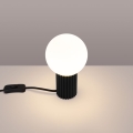 Lámpara de mesa HALO 1xG9/8W/230V diá. 12 cm negro
