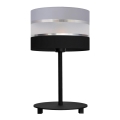 Lámpara de mesa HELEN 1xE27/15W/230V negro/gris/plata