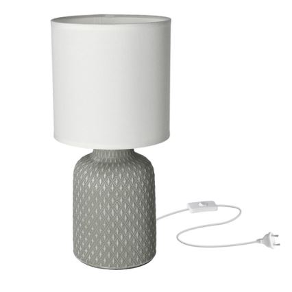 Lámpara de mesa INER 1xE14/40W/230V gris