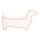 Lámpara de mesa infantil DOG LED/12W/230V rosa