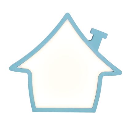Lámpara de mesa infantil HOUSE LED/10W/230V azul