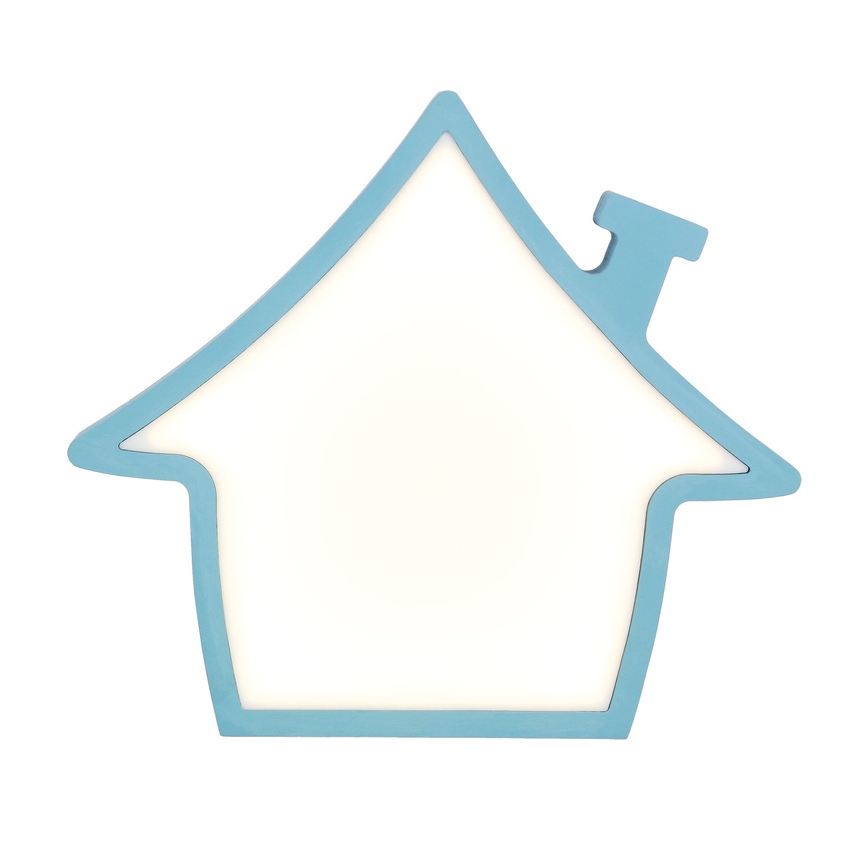 Lámpara de mesa infantil HOUSE LED/10W/230V azul