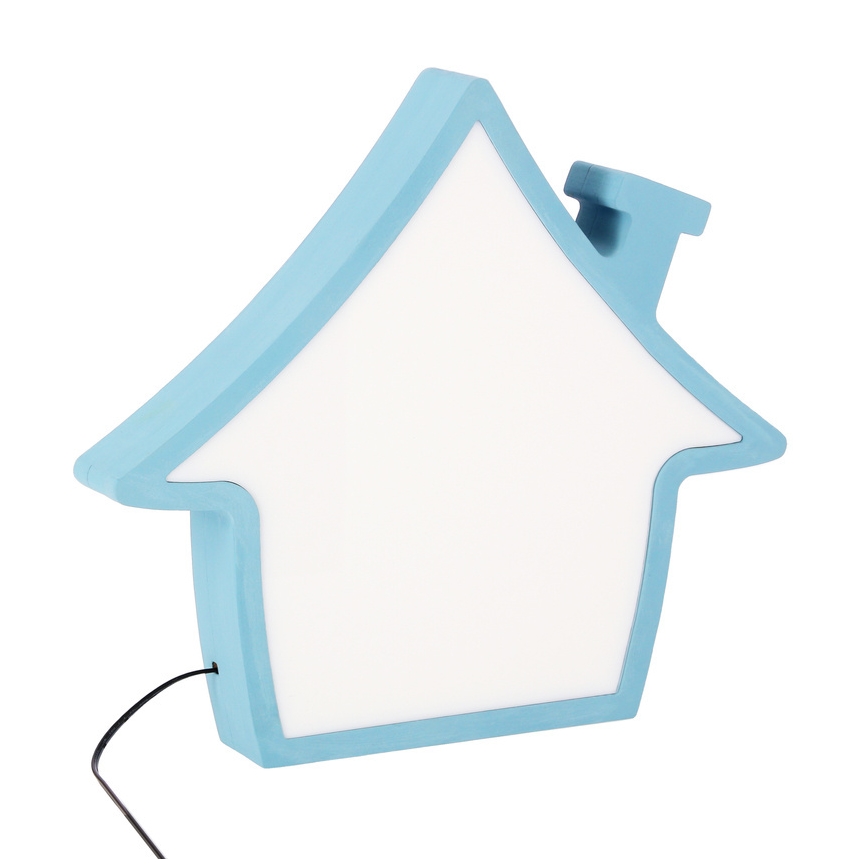 Lámpara de mesa infantil HOUSE LED/10W/230V azul