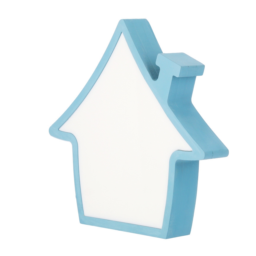 Lámpara de mesa infantil HOUSE LED/10W/230V azul