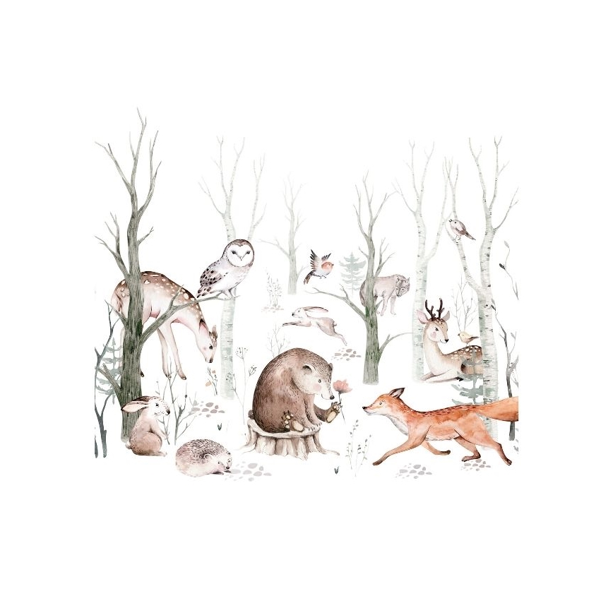 Lámpara de mesa infantil KIDS ROOM 1xE27/60W/230V Ø 18 cm con motivos de animales