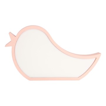Lámpara de mesa infantil LED BIRD LED/12W/230V rosa