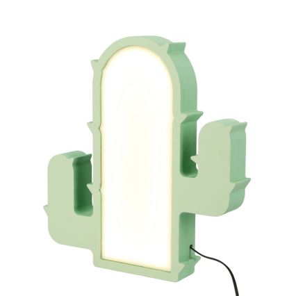Lámpara de mesa infantil LED CACTUS LED/10W/230V verde
