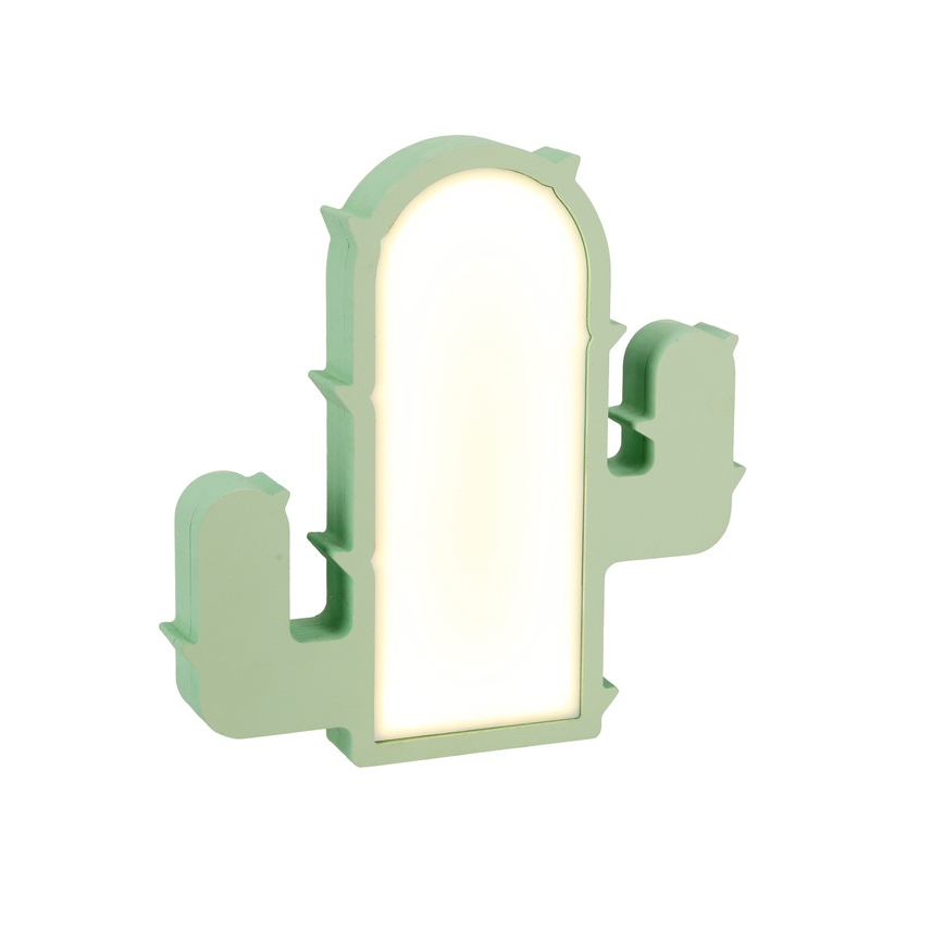 Lámpara de mesa infantil LED CACTUS LED/10W/230V verde