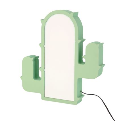 Lámpara de mesa infantil LED CACTUS LED/10W/230V verde