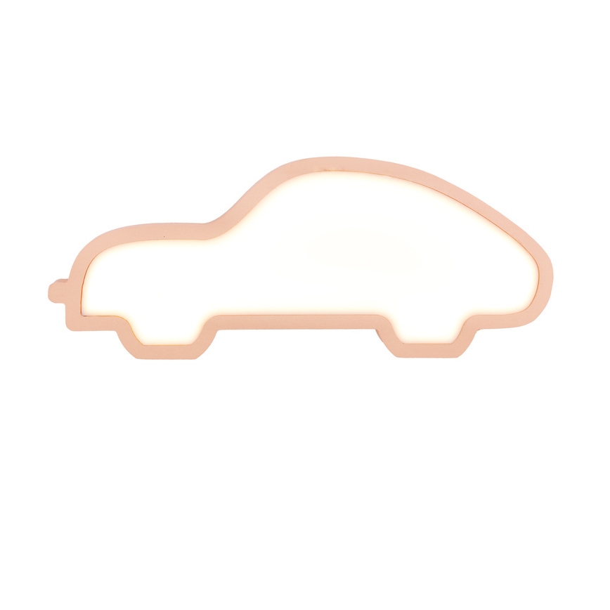 Lámpara de mesa infantil LED CAR/11W/230V rosa