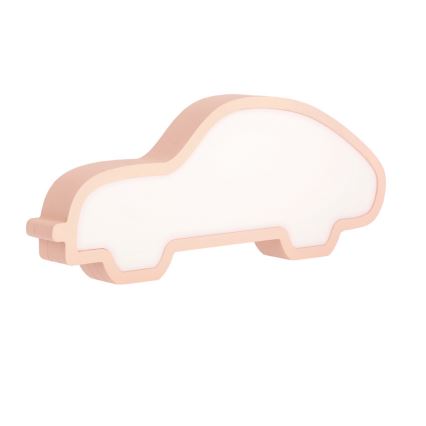 Lámpara de mesa infantil LED CAR/11W/230V rosa