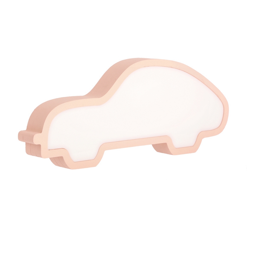Lámpara de mesa infantil LED CAR/11W/230V rosa