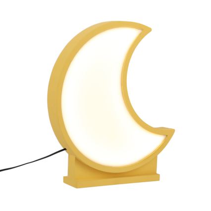 Lámpara de mesa infantil LED MOON LED/12W/230V amarilla