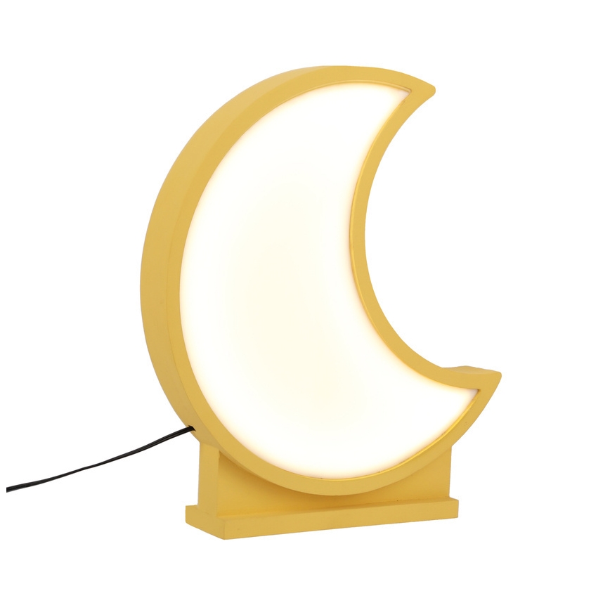 Lámpara de mesa infantil LED MOON LED/12W/230V amarilla