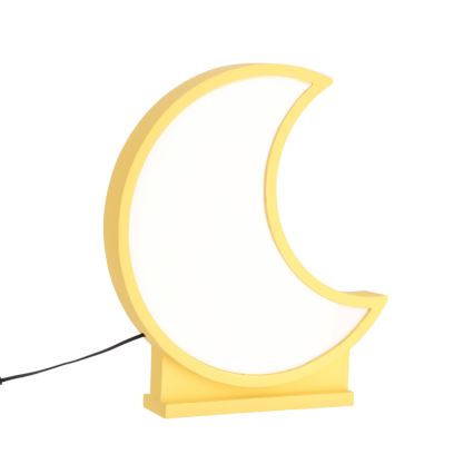 Lámpara de mesa infantil LED MOON LED/12W/230V amarilla