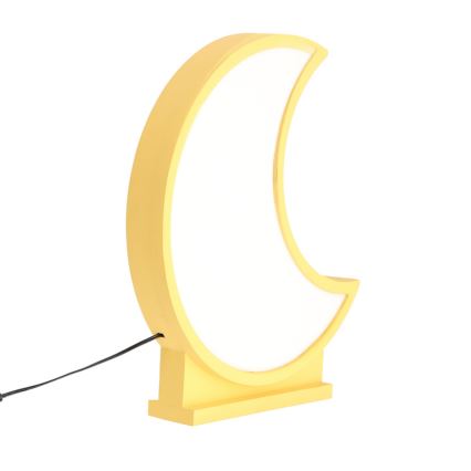 Lámpara de mesa infantil LED MOON LED/12W/230V amarilla