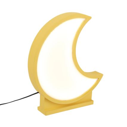 Lámpara de mesa infantil LED MOON LED/12W/230V amarilla