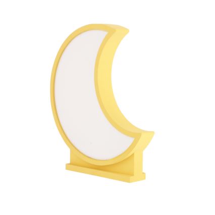 Lámpara de mesa infantil LED MOON LED/12W/230V amarilla