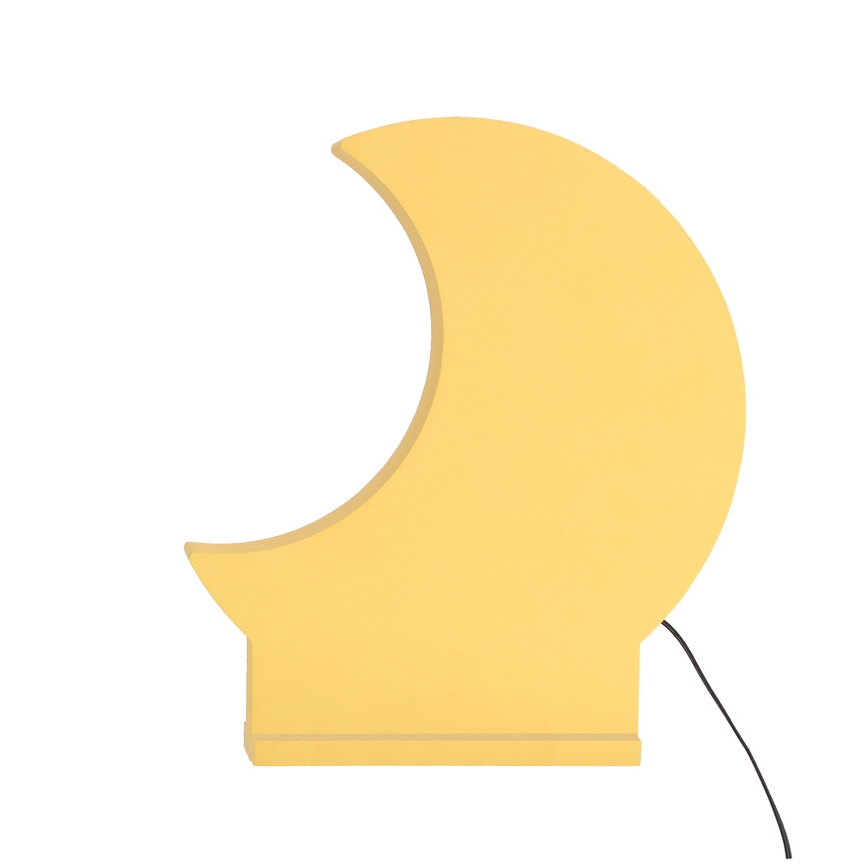 Lámpara de mesa infantil LED MOON LED/12W/230V amarilla