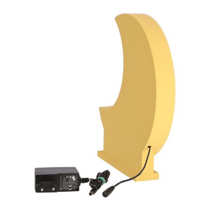 Lámpara de mesa infantil LED MOON LED/12W/230V amarilla