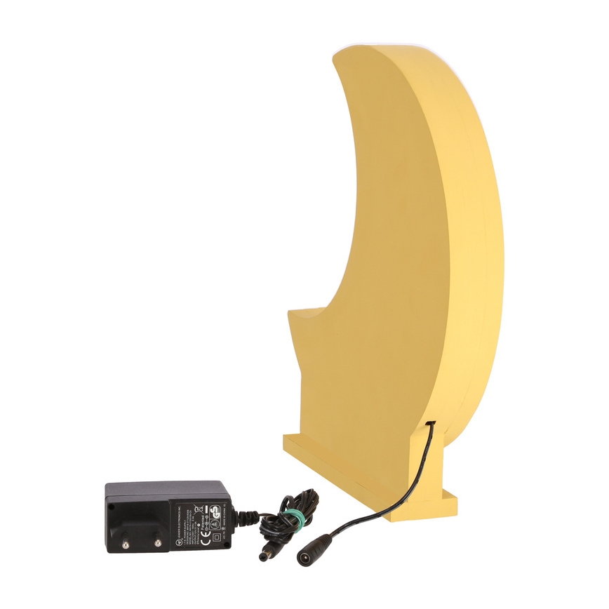 Lámpara de mesa infantil LED MOON LED/12W/230V amarilla
