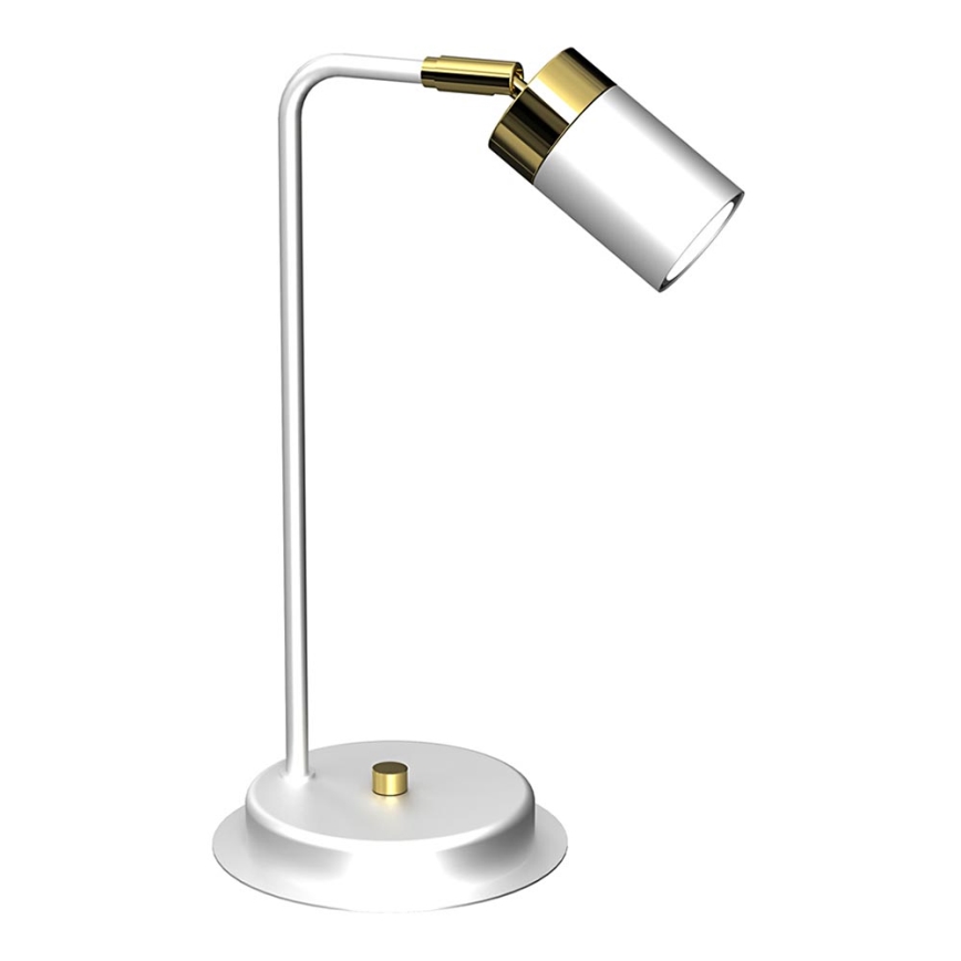 Lámpara de mesa JOKER 1xGU10/25W/230V blanco/dorado