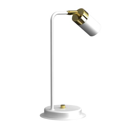 Lámpara de mesa JOKER 1xGU10/25W/230V blanco/dorado