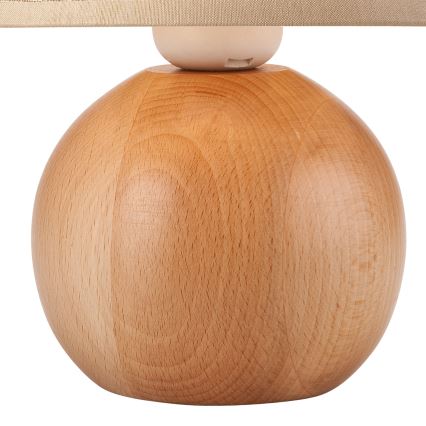 Lámpara de mesa JUTA 1xE27/60W/230V haya