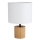 Lámpara de mesa KRETA 1xE27/25W/230V pino/blanco