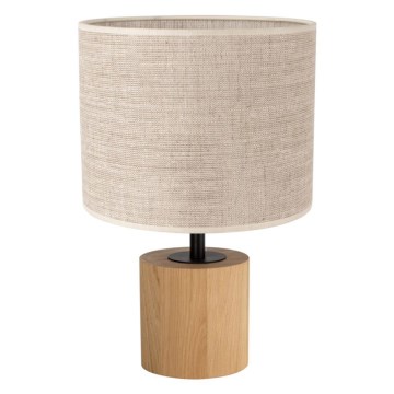 Lámpara de mesa KRETA 1xE27/25W/230V roble/beige roble