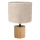 Lámpara de mesa KRETA 1xE27/25W/230V roble/beige roble
