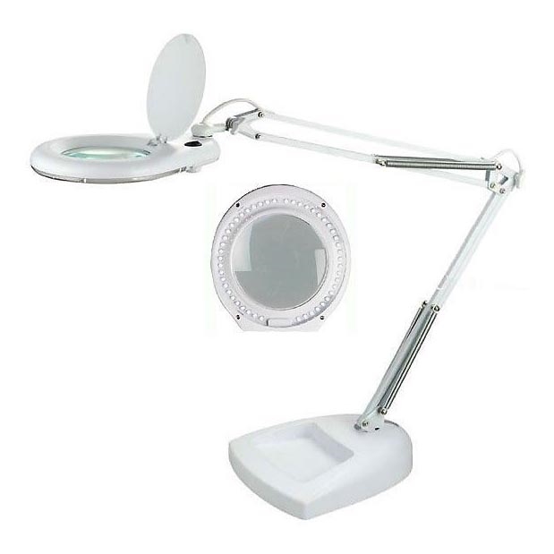 Lámpara de mesa LED con lupa LED/15W/230V