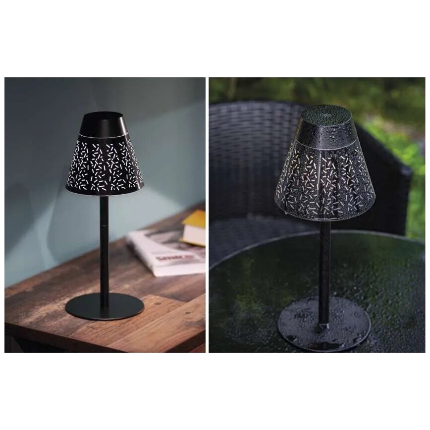 Lámpara de mesa LED de exterior recargable y regulable LED/4,2W/5V 2200mAh IP44