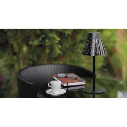 Lámpara de mesa LED de exterior recargable y regulable LED/4,2W/5V 2200mAh IP44